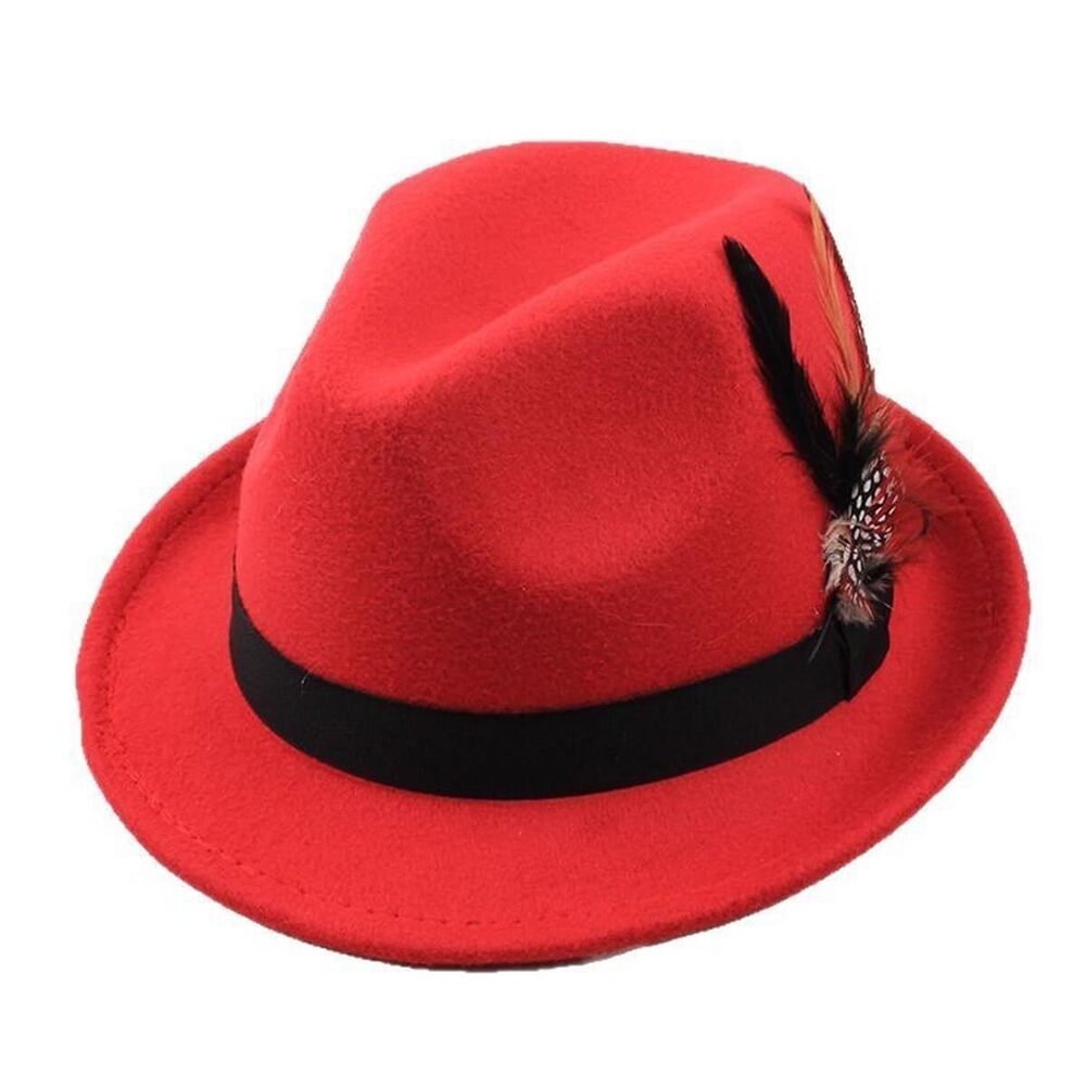 9518 Felt Fedora Sun Bucket Hat UV Protective UPF 50+ Short Brim Summer